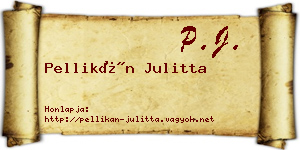Pellikán Julitta névjegykártya